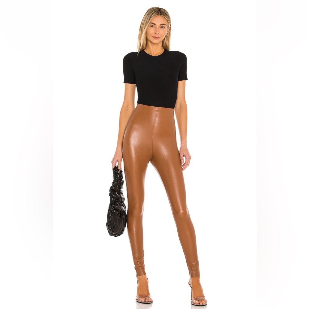 Faux Leather Legging in Cocoa - Commando - Size XS